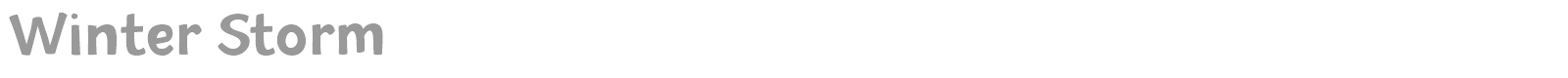 Winter Storm font preview